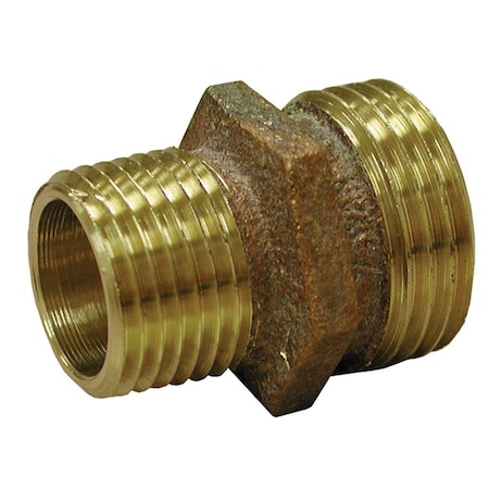 Jones Stephens 3/4in. MHT x 1/2in. MPT Brass Garden Hose Adapter G20002